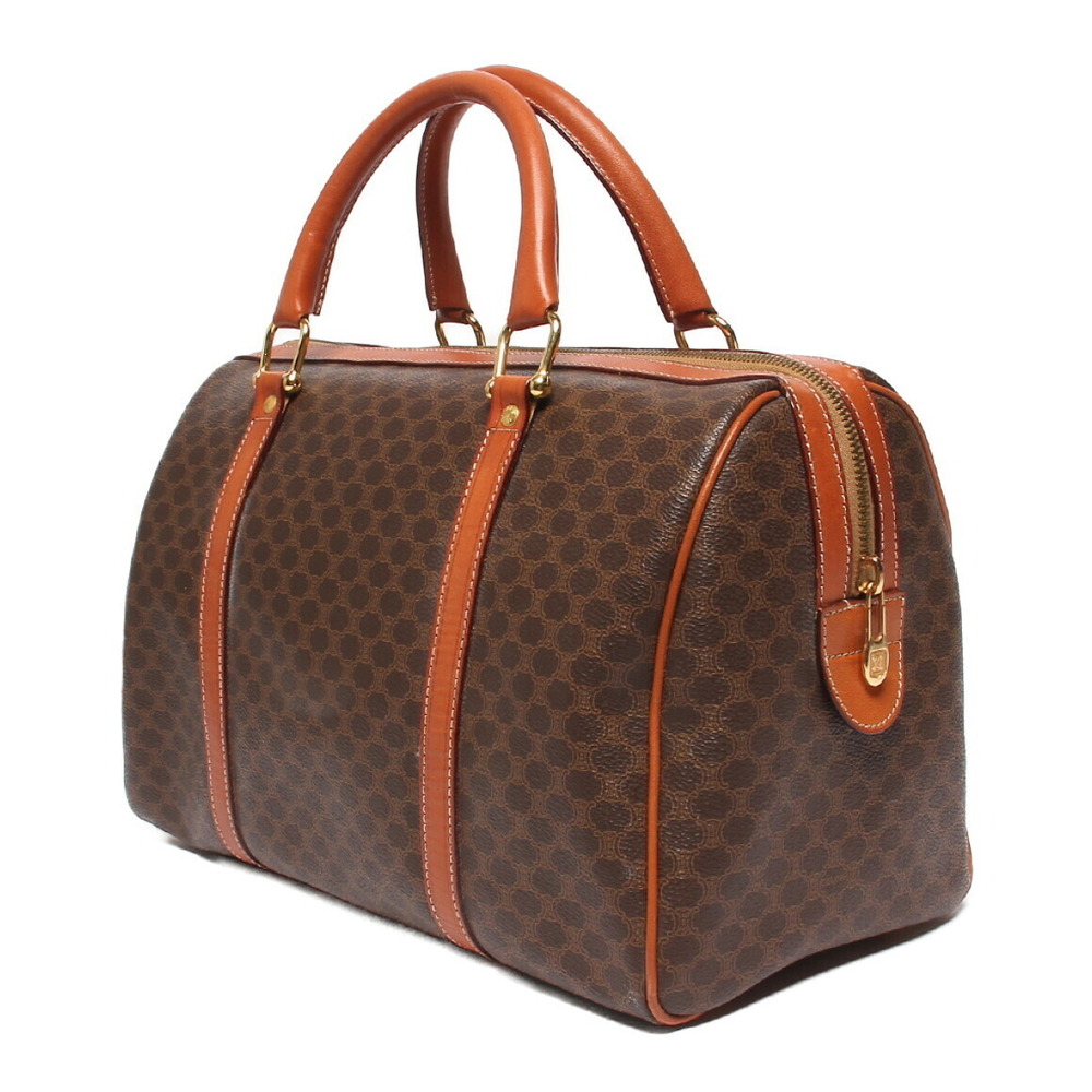 Celine Boston Bag Shoulder Macadam Tan